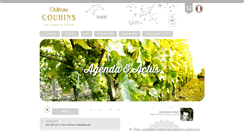 Desktop Screenshot of chateau-couhins.fr